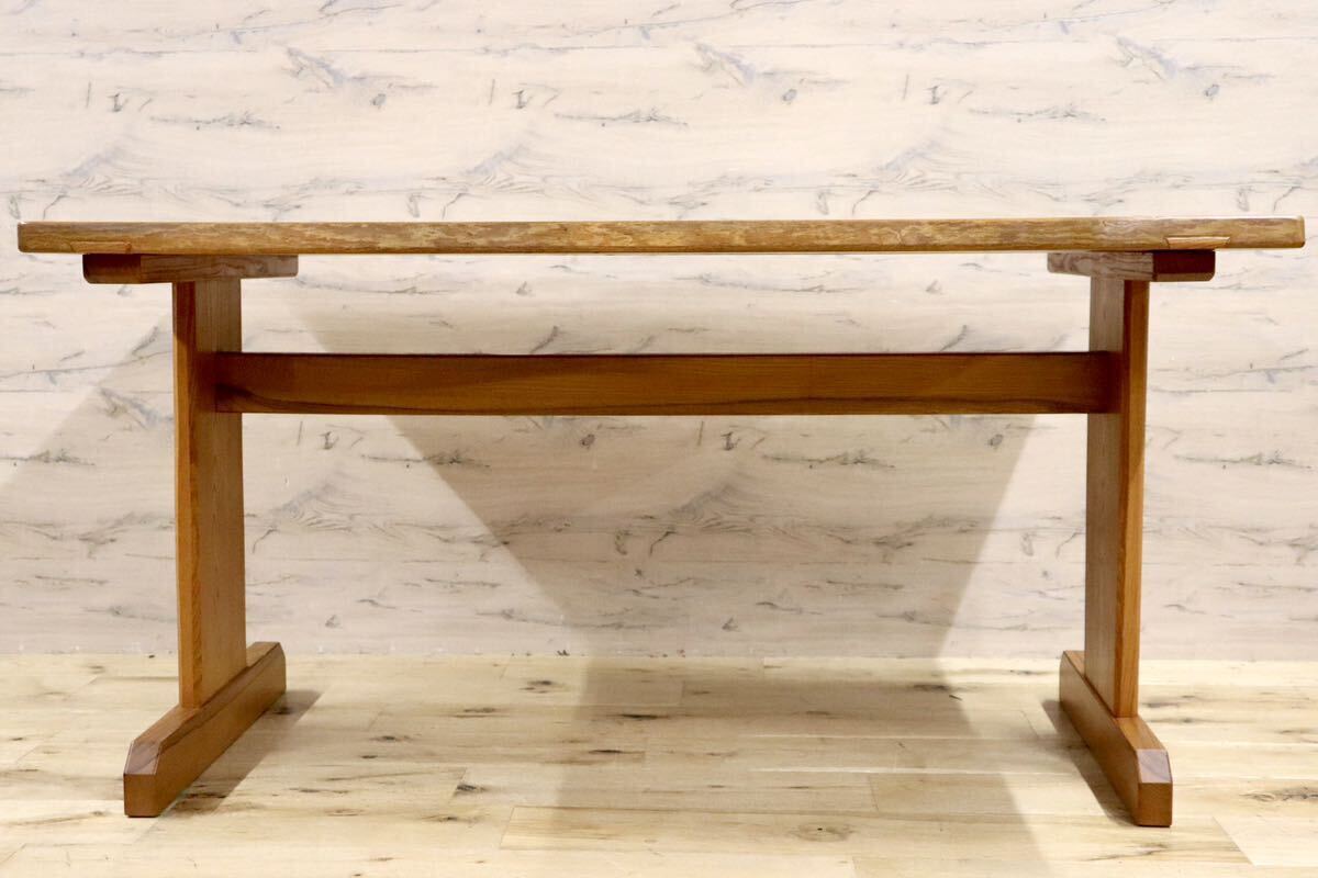 GMHS184A○谷材木店 オーダーメイド家具 特注 天然木 無垢 ダイニングテーブル 食卓テーブル 机 作業台 ナチュラル カントリー 工房家具