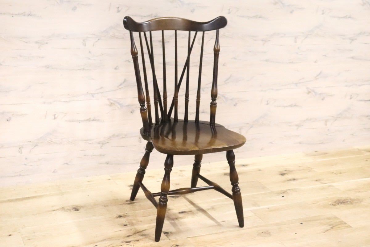 GMGT106A○飛騨産業 / HIDA キツツキ ダイニングチェアウィンザーチェア 椅子 木製 ブナ材 クラシック アンティーク