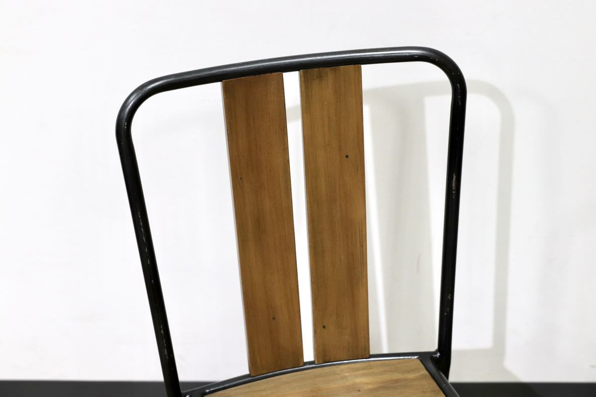 GMGN303A○MANHATTAN CHAIR / マンハッタンチェア 椅子 ダイニングチェア 2脚セット インダストリアル ウッド スチール 定価3.6万