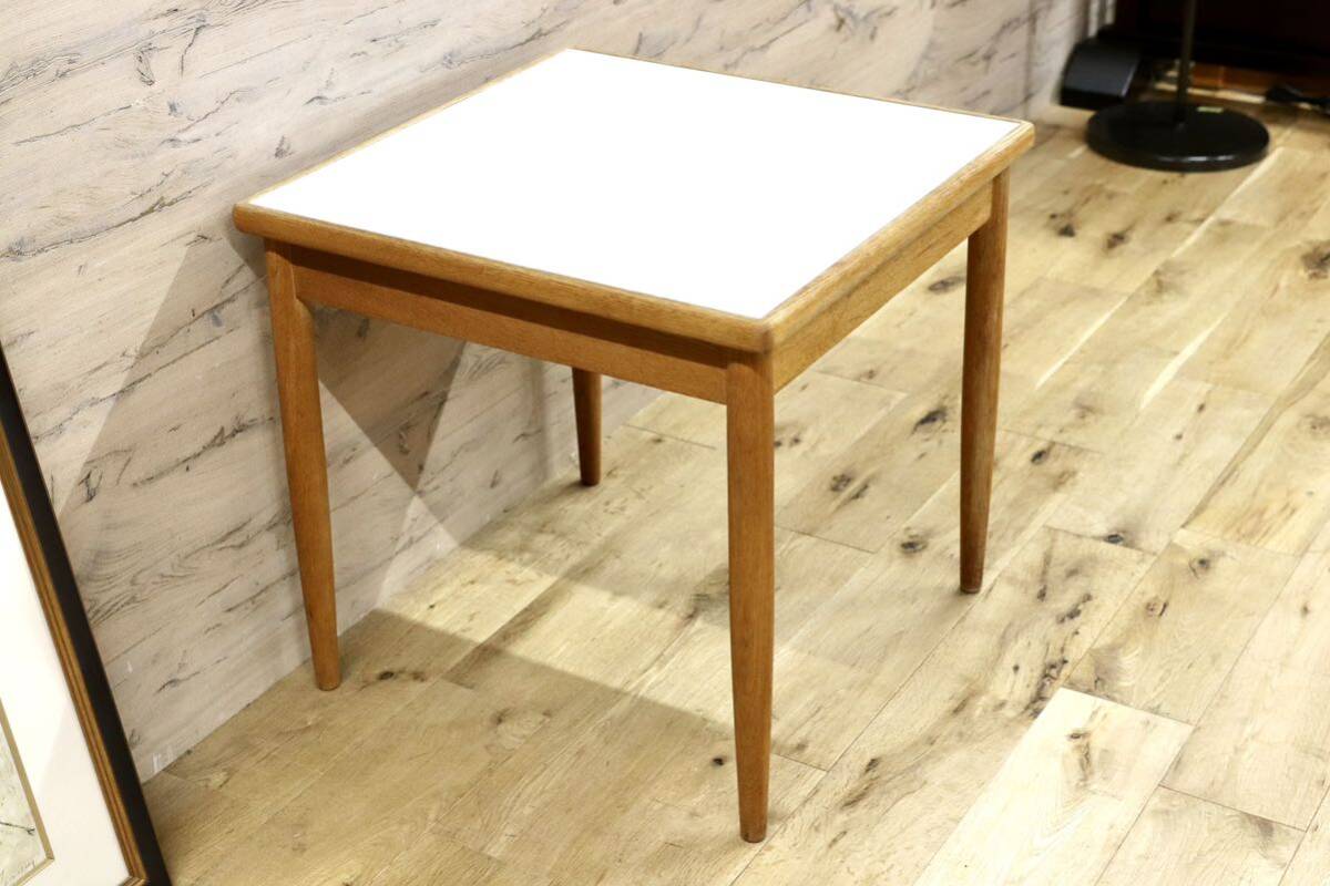 GMGK516A○オールドカリモク karimoku サイドテーブル コーヒーテーブル 花台 飾り台 コンソールテーブル オーク材 ヴィンテージ