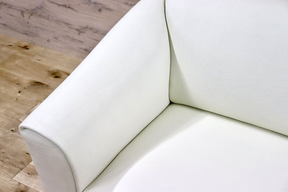 GMFK847B○desede / デセデ DS-47 2人掛けソファ ラブソファ 本革 オフホワイト 北欧 スイス IDC大塚家具 世界最高峰 定価約248万