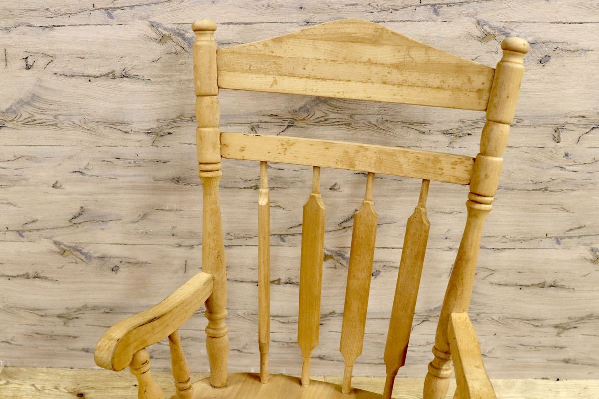 GMGN121○アメリカ製 ヴィンテージ ロッキングチェア 揺り椅子 オールド カントリー シャビーシック USA