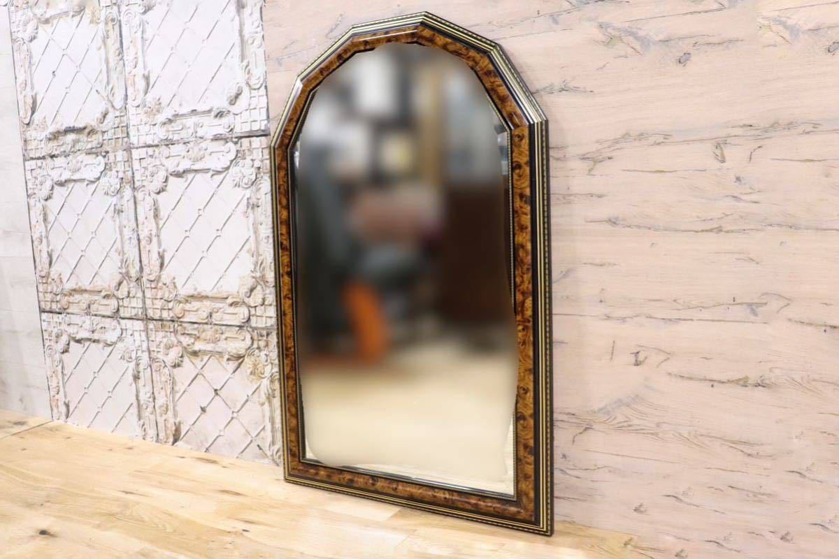 GMFN307○イタリア製 モダン ウォールミラー 壁掛け鏡 姿見 壁掛けミラー アンティーク調 クラシカル リビング 玄関 インテリア