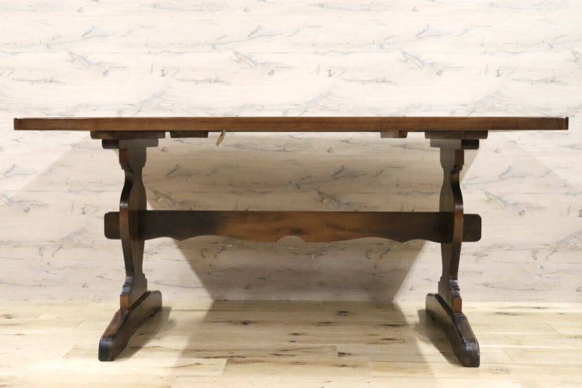 GMHH80○karimoku / カリモク コロニアル ダイニンテーブル 食卓テーブル 作業台 ブナ材 カントリー レトロ クラシック オールドカリモク