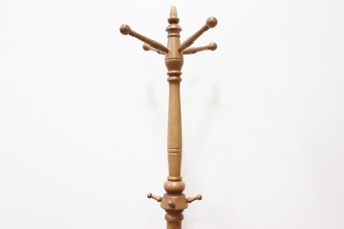 GMGN282○karimoku / カリモク AK5150 ポールハンガー コートハンガー 帽子掛け マトア材 ネオロマン色 クラシック カントリー モダン