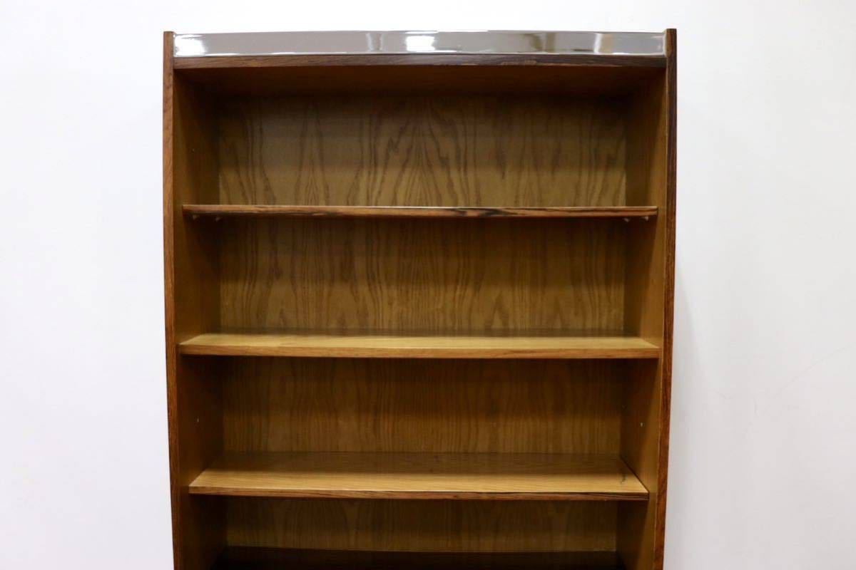 GMGK174○北欧 ヴィンテージ キャビネット 飾り棚 書棚 本棚 ブックシェルフ 収納家具 店舗什器 ディスプレイラック ローズウッド 希少