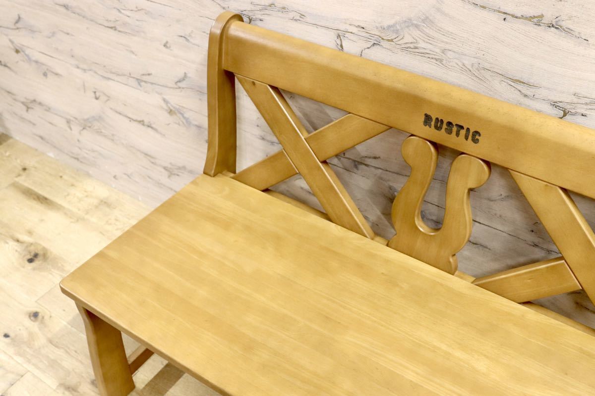 GMGN260A○karimoku / カリモク RUSTIC ルスティック ベンチ 長椅子 ダイニングチェア ナチュラル 人気廃番シリーズ 展示品