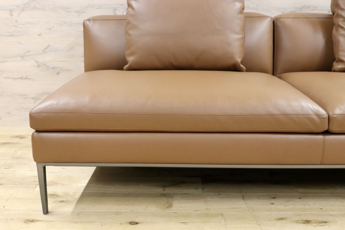 GMGN220A○B&B ITALIA Michel ミシェル 3人掛けソファ トリプルソファ 左肘 イタリアモダン 最高峰 定価315万 展示品※発送不可