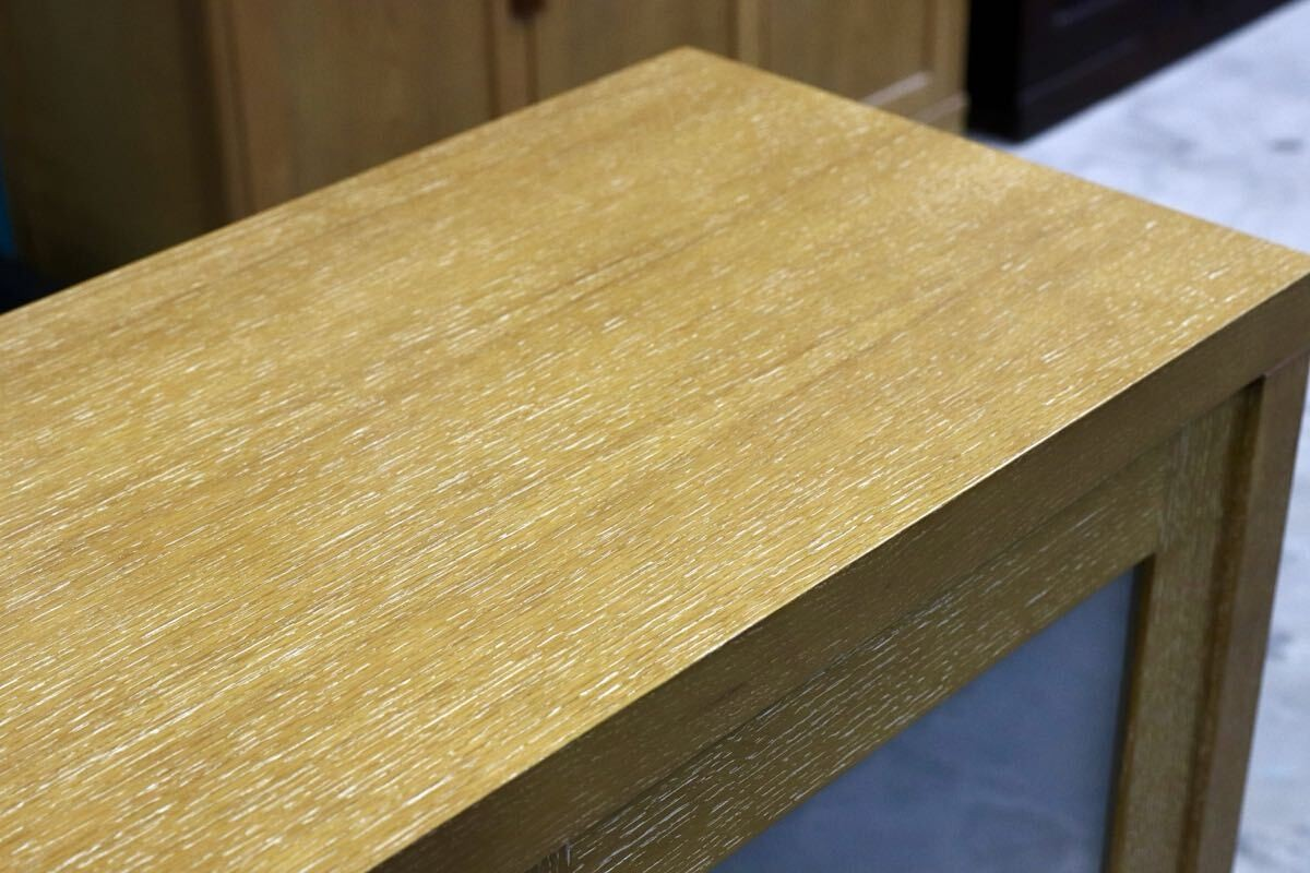 GMIK703○Crate & Barrel / クレートアンドバレル 最高級 サイドボード リビングボード キッチンボード オーク材 アメリカ モダン