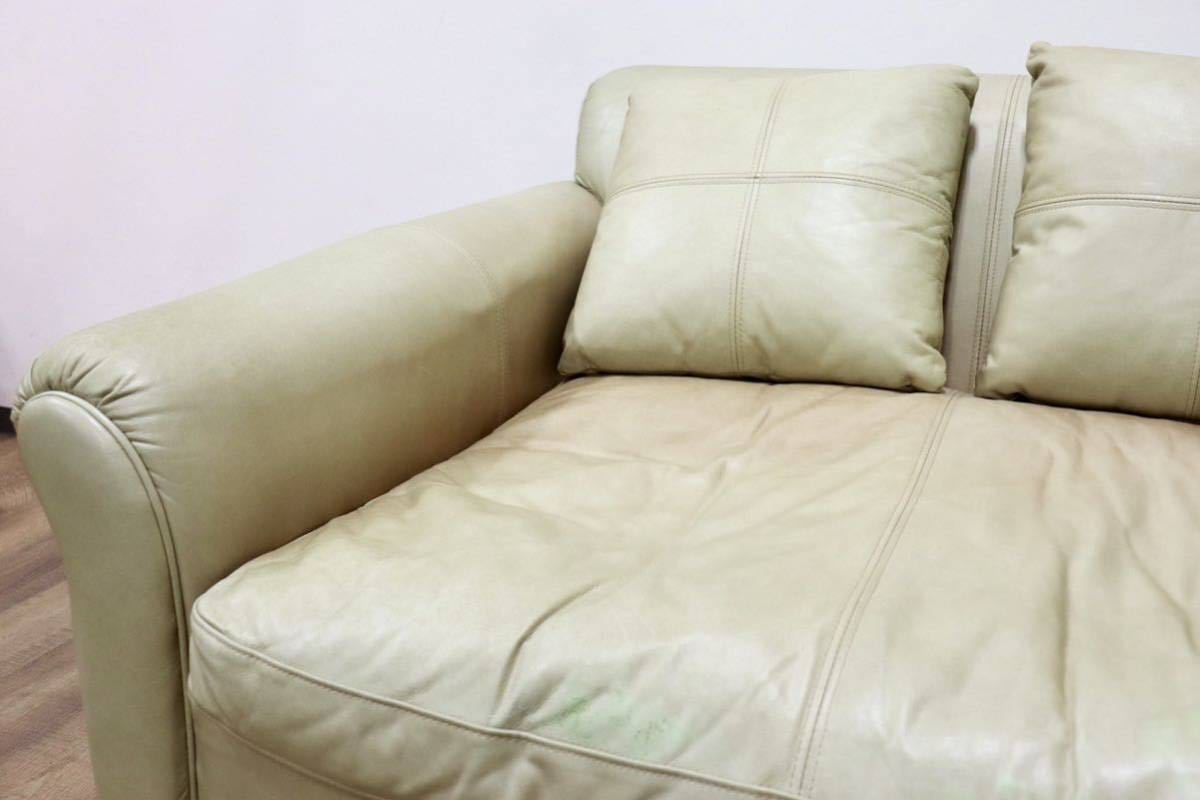 GMGN313○HALO / ハロ GIL SOFA ギルソファ アスプルンド 1.5人掛けソファ シングルソファ 総革 英国 ヴィンテージ 店舗什器 定価約25万