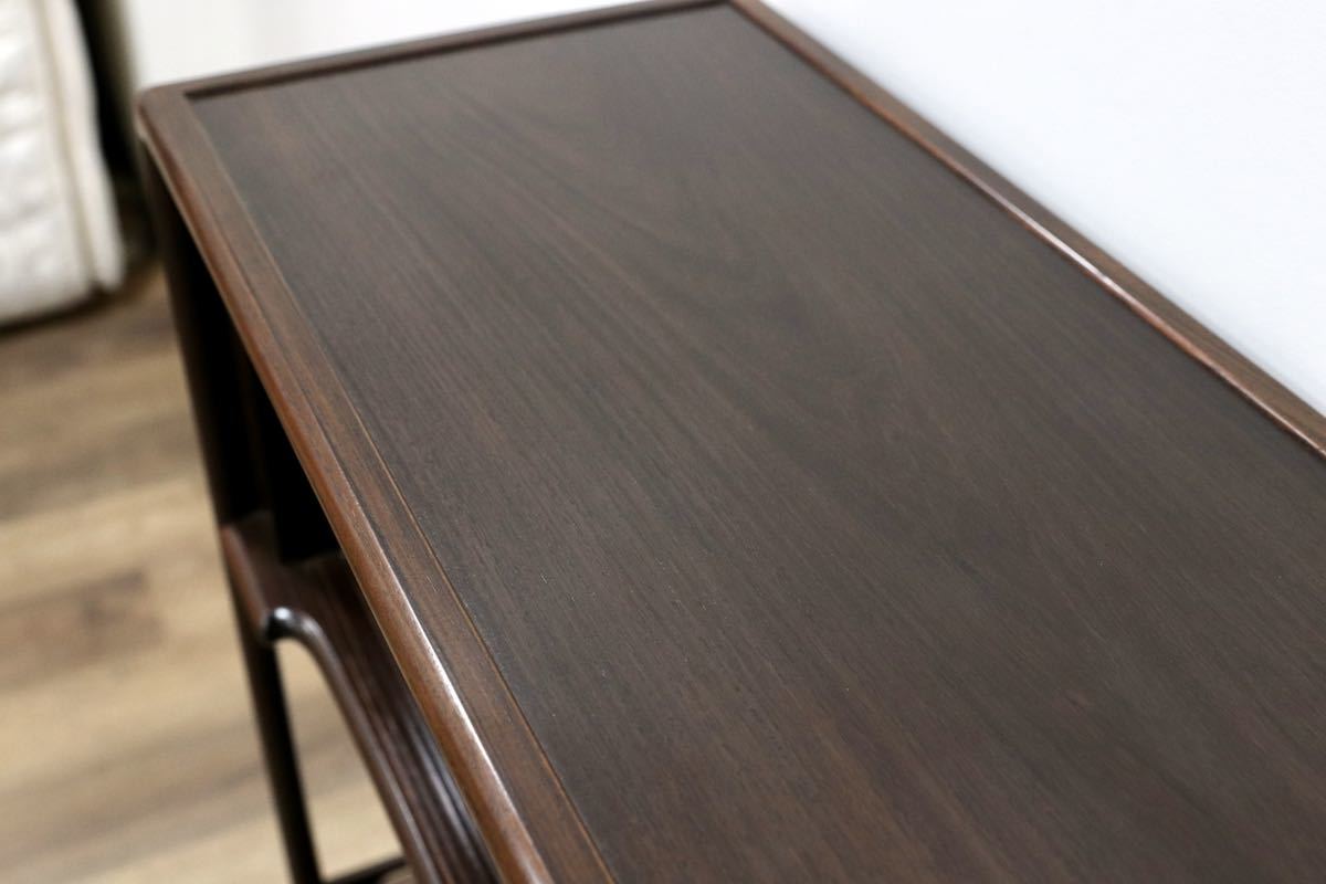 GMGF124○中澤唐木 紫檀 茶棚 飾り棚 サイドボード 和家具 最高級 伝統工芸士 宮下賢次郎 約150万 展示品