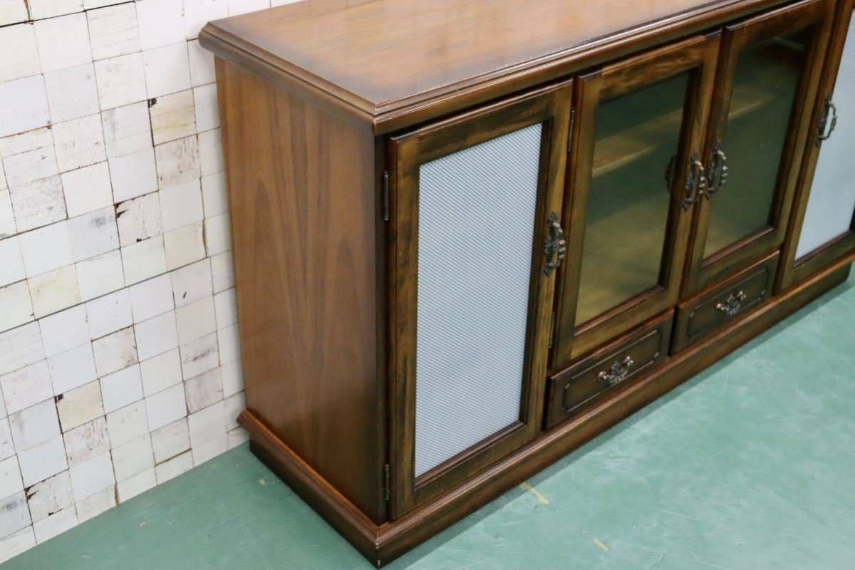 GMGT35○karimoku / カリモク コロニアル サイドボード リビングボード 飾り棚 収納家具 キャビネット ブナ材 国産家具 定価約26万