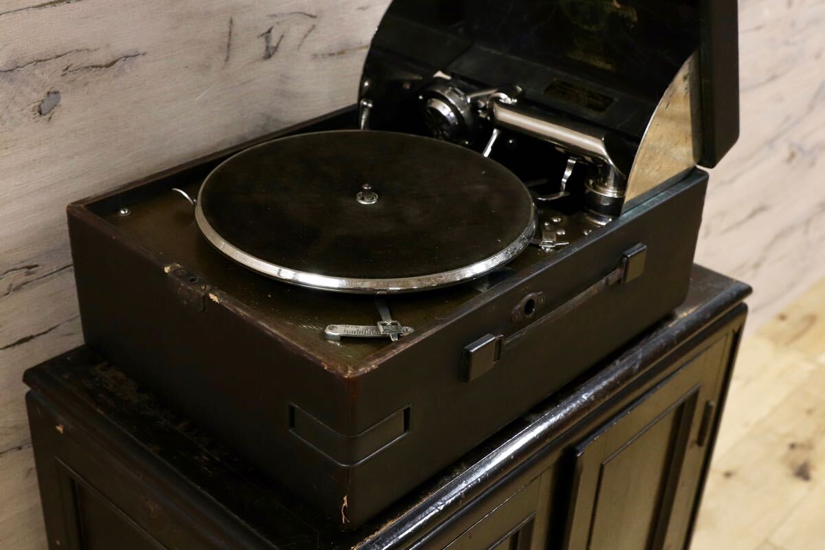 GMHH220○コロムビア 蓄音機 アンティーク ヴィンテージ レコードセット レトロ キャビネット ※ジャンク