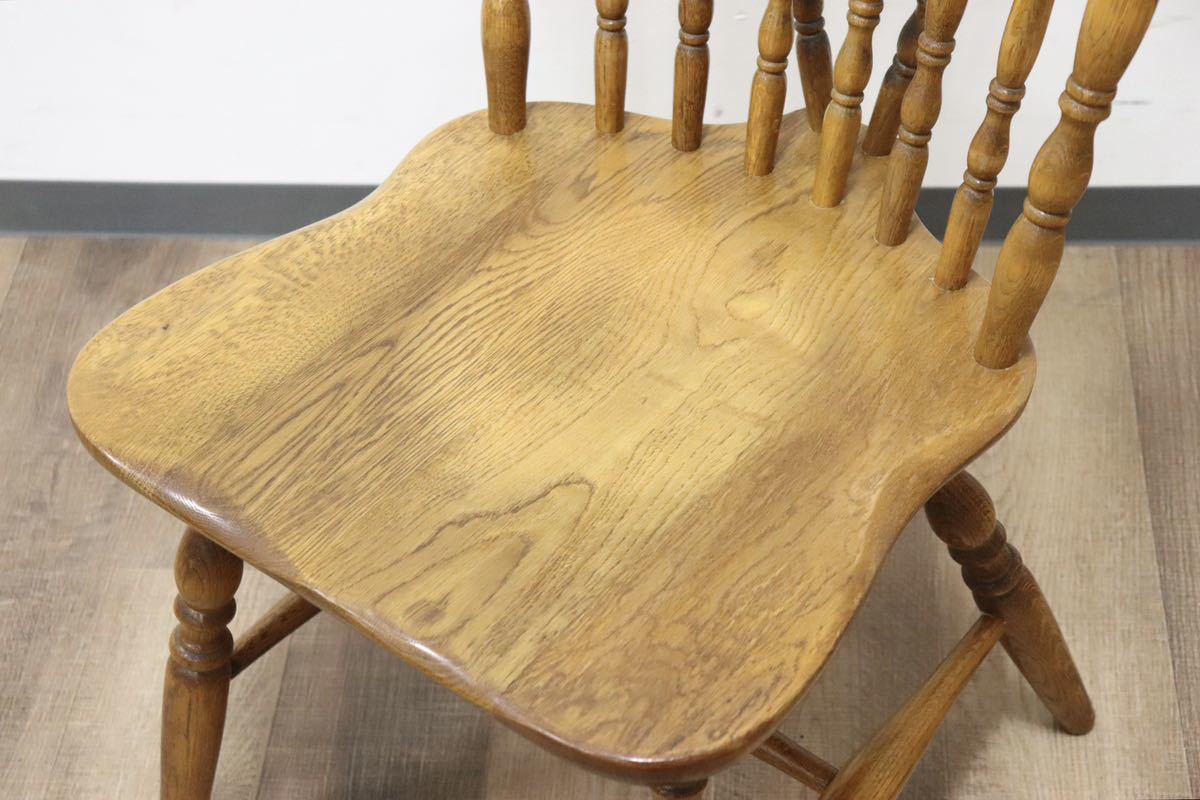 GMGN414C○KASHIWA / 柏木工 ウィンザーチェア ダイニングチェア アームレスチェア 楢材 ボウバック カントリー ヴィンテージ 飛騨家具