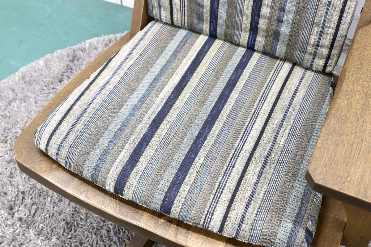 GMGT157B○EAST WOOD / イーストウッド 新WAZA パーソナルチェア 回転チェア ラウンジチェア 和モダン 左アーム 約15.8万 美品