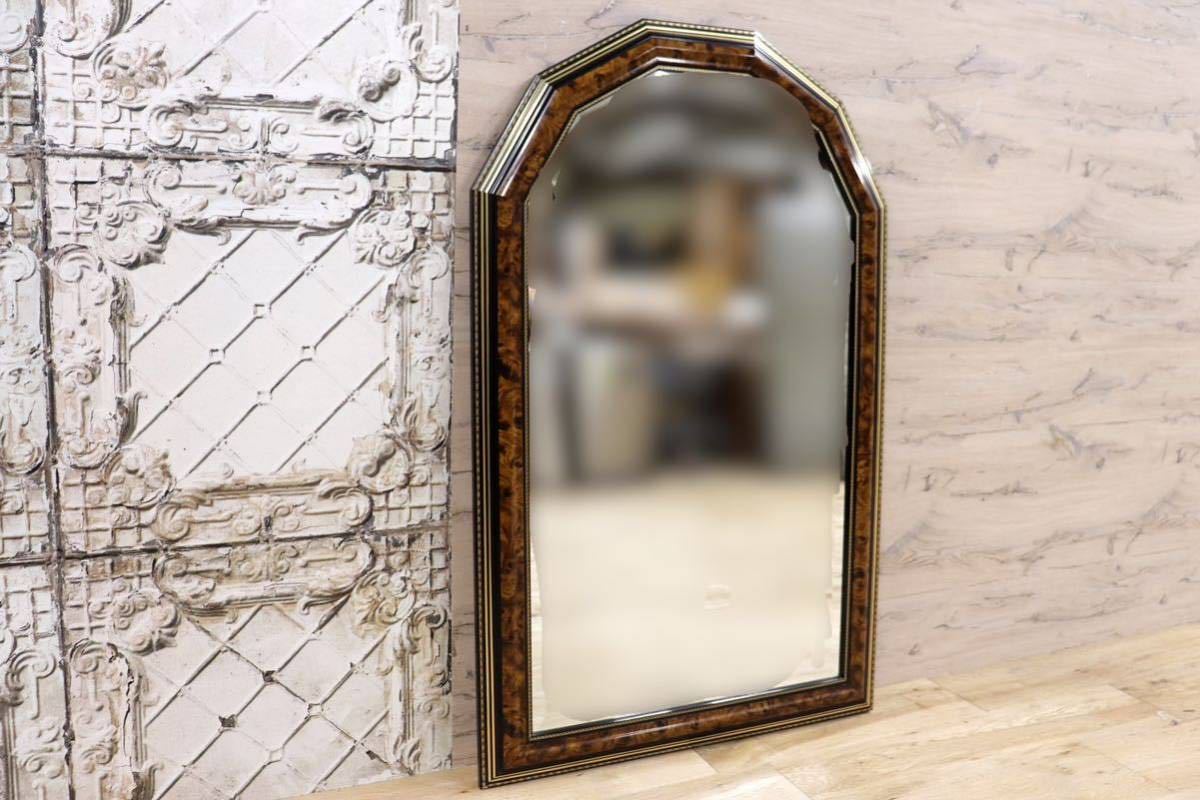 GMFN307○イタリア製 モダン ウォールミラー 壁掛け鏡 姿見 壁掛けミラー アンティーク調 クラシカル リビング 玄関 インテリア