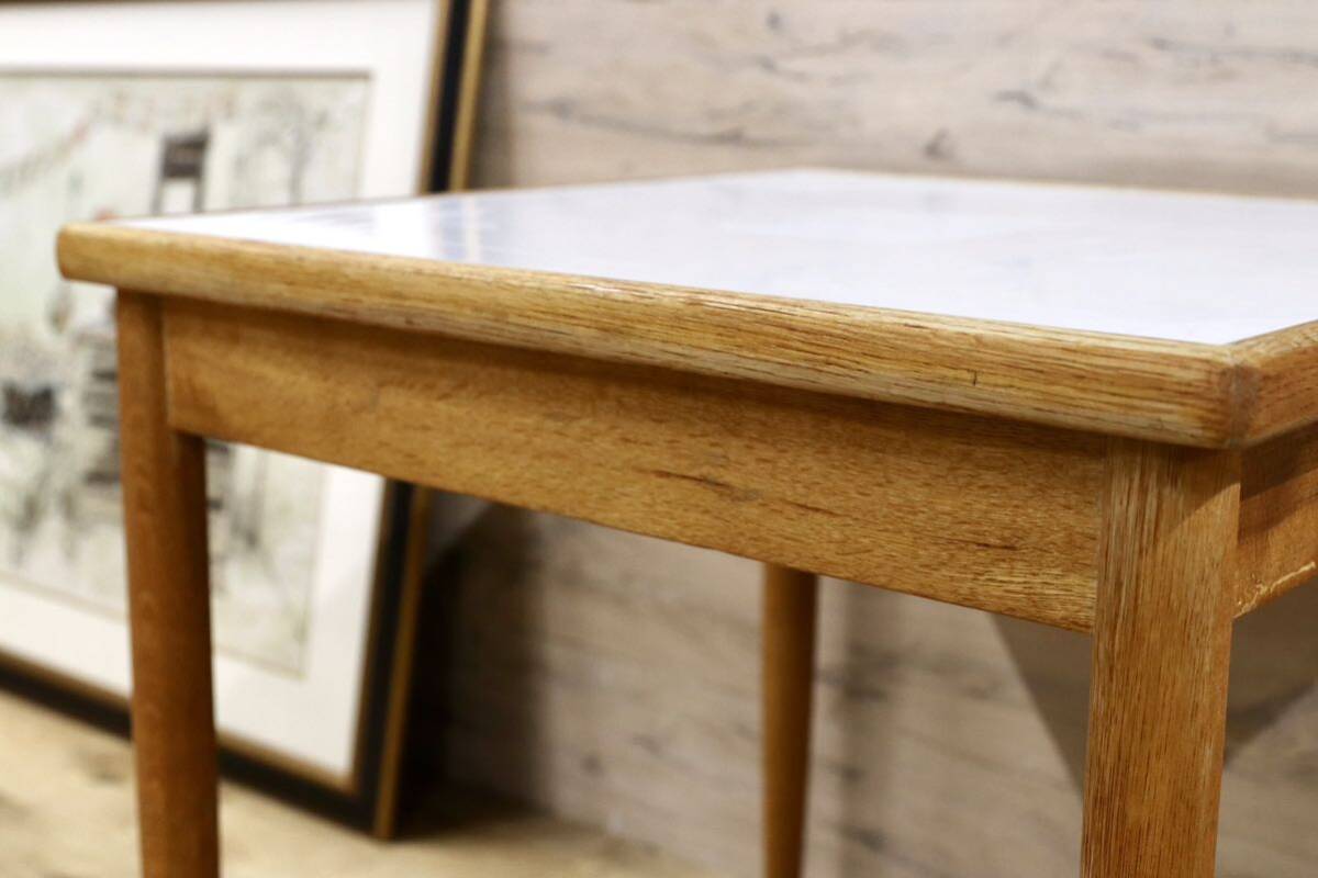 GMGK516A○オールドカリモク karimoku サイドテーブル コーヒーテーブル 花台 飾り台 コンソールテーブル オーク材 ヴィンテージ