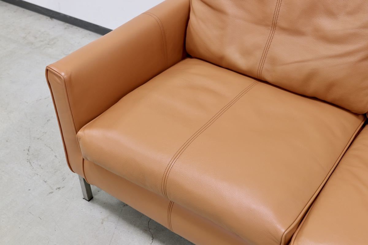 GMFK810○eilersen / アイラーセン STREAMLINE SOFA ストリームラインソファ 2人掛けソファ ACTUS 総革 定価約80万 美品