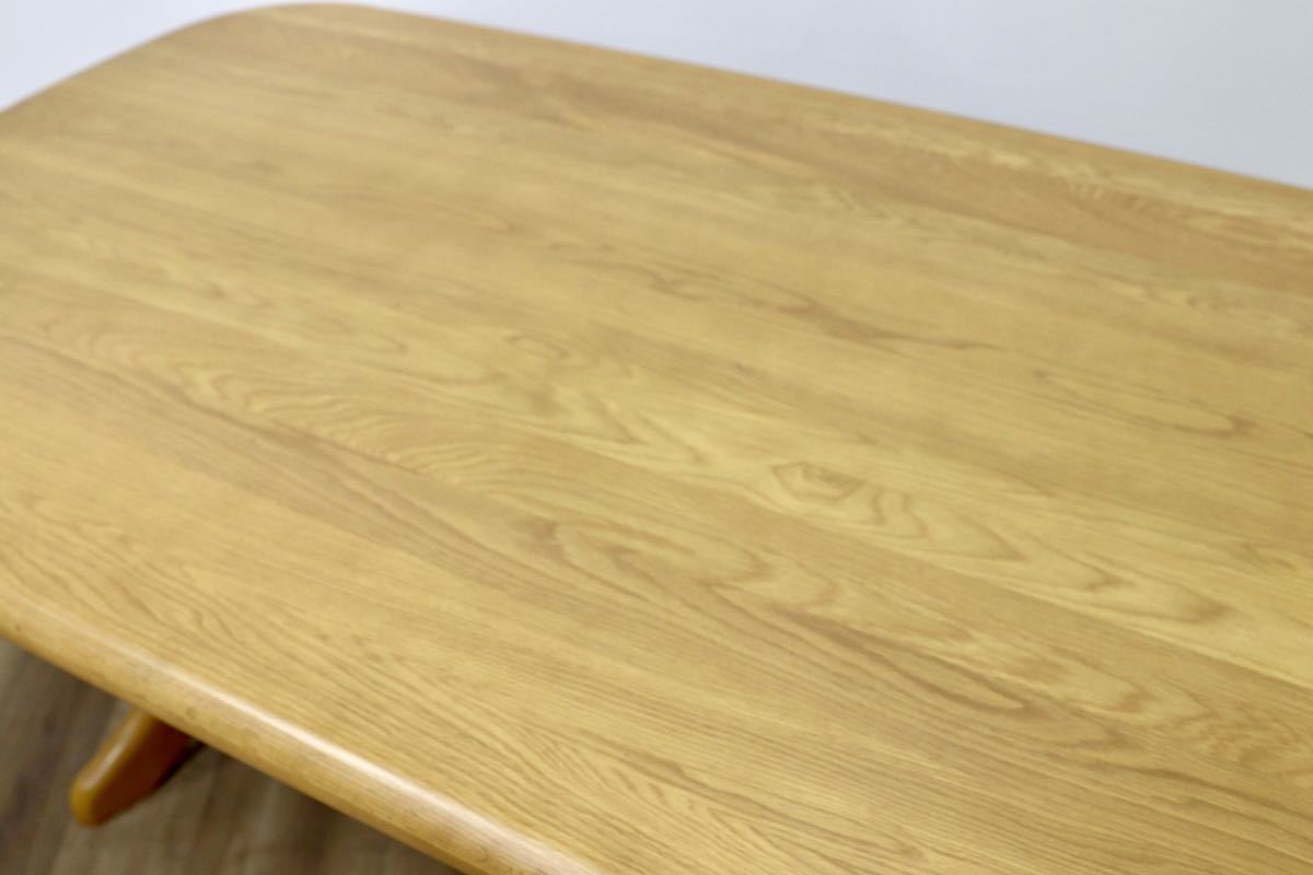 GMGN298○浜本工芸 / HAMAMOTO 楢材 ダイニングテーブル 食卓テーブル ナチュラル 無垢材 美品