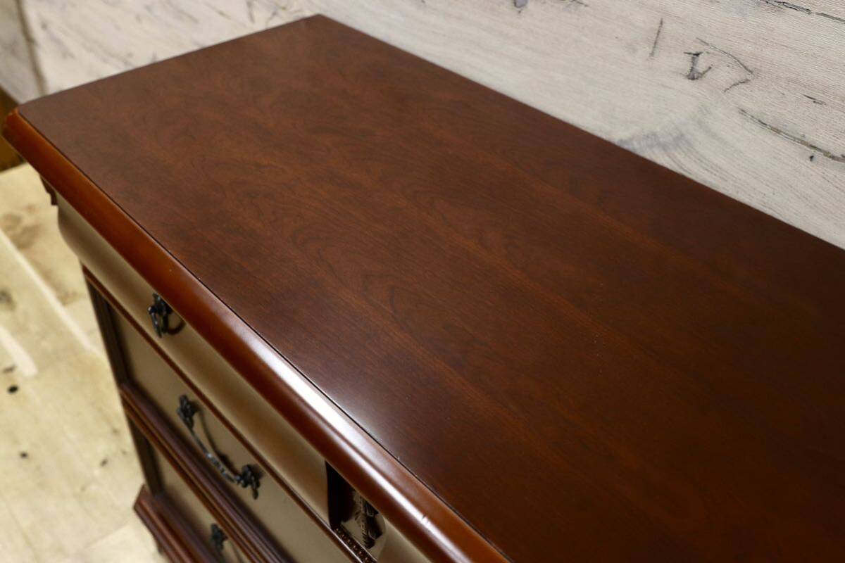 GMHS138○Lynn Hollyn / リンホーリン サイドボード リビングボード チェスト 定価約38万 収納家具 エレガント クラシック IDC大塚家具