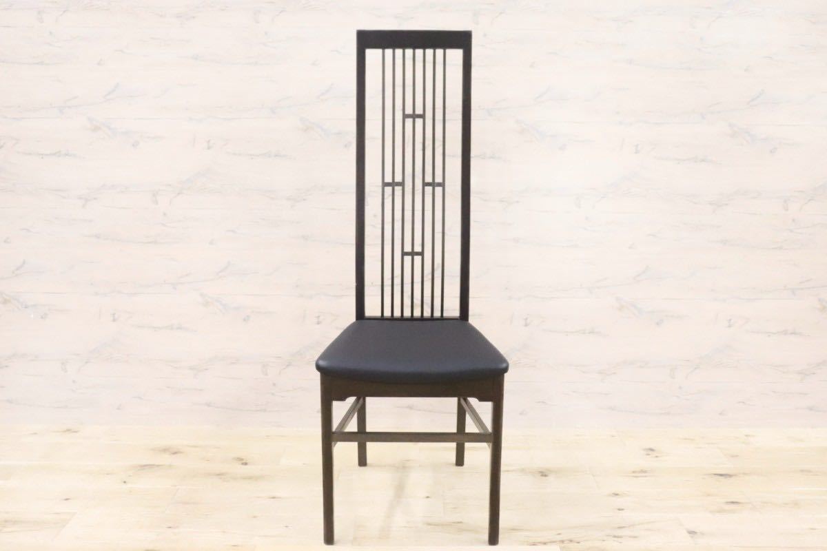 GMGN213○ADAL / アダル ダイニングチェア ハイバックチェア 椅子 ビーチ材 ブラック モダン 定価約6.3万