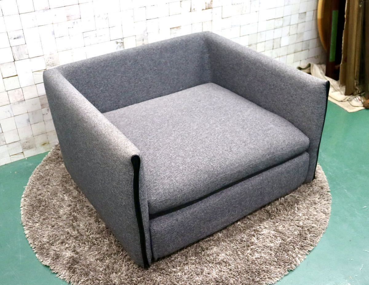 GMFS348○ACTUS / アクタス 1人掛けソファ シングルソファ ファブリック カバーリング グレー モダン