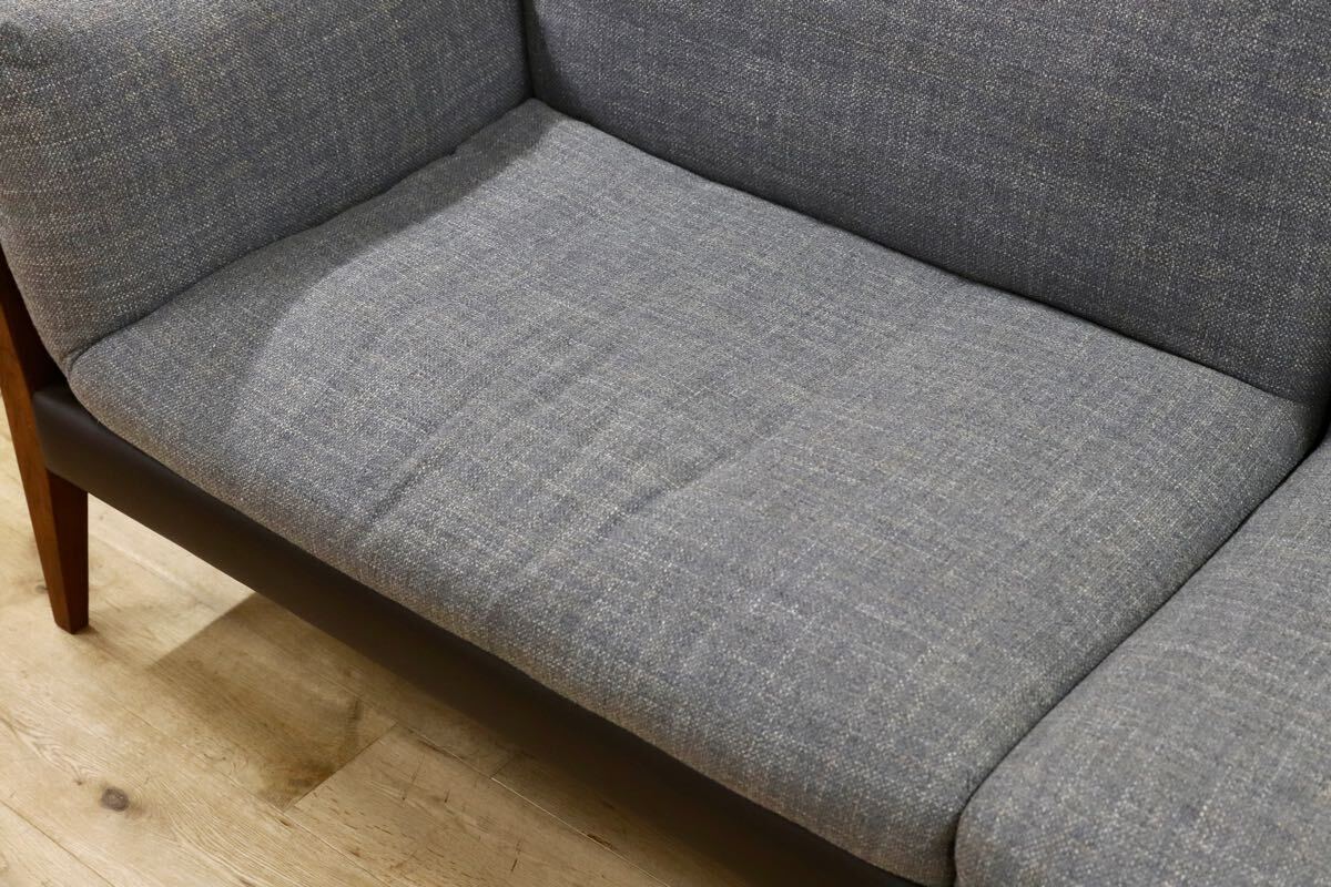 GMHN317○Ritzwell / リッツウェル DIANA ダイアナ 3人掛けソファ トリプルソファ ウォールナット 定価160〜172万 モデルハウス展示品