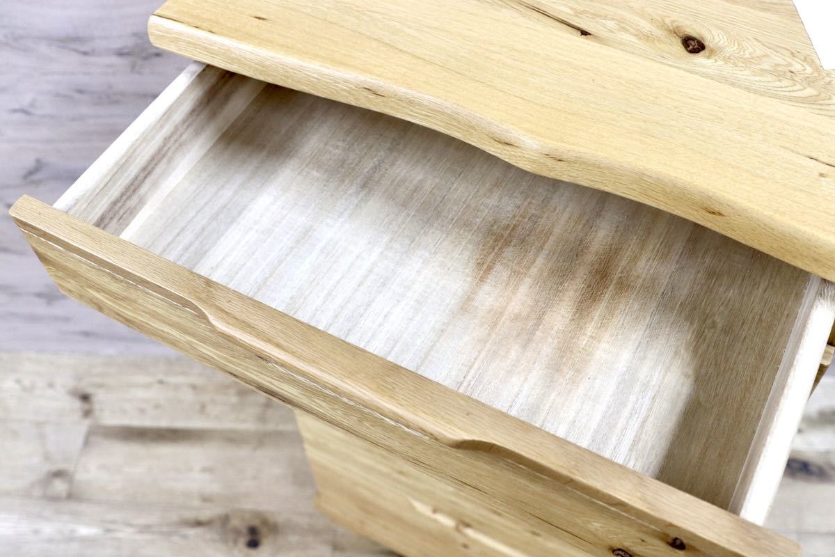 GMGH347○起立木工 / KIRITSU FURNITURE D-OAK チェスト リビング収納 オーク無垢材 北欧スタイル 美品