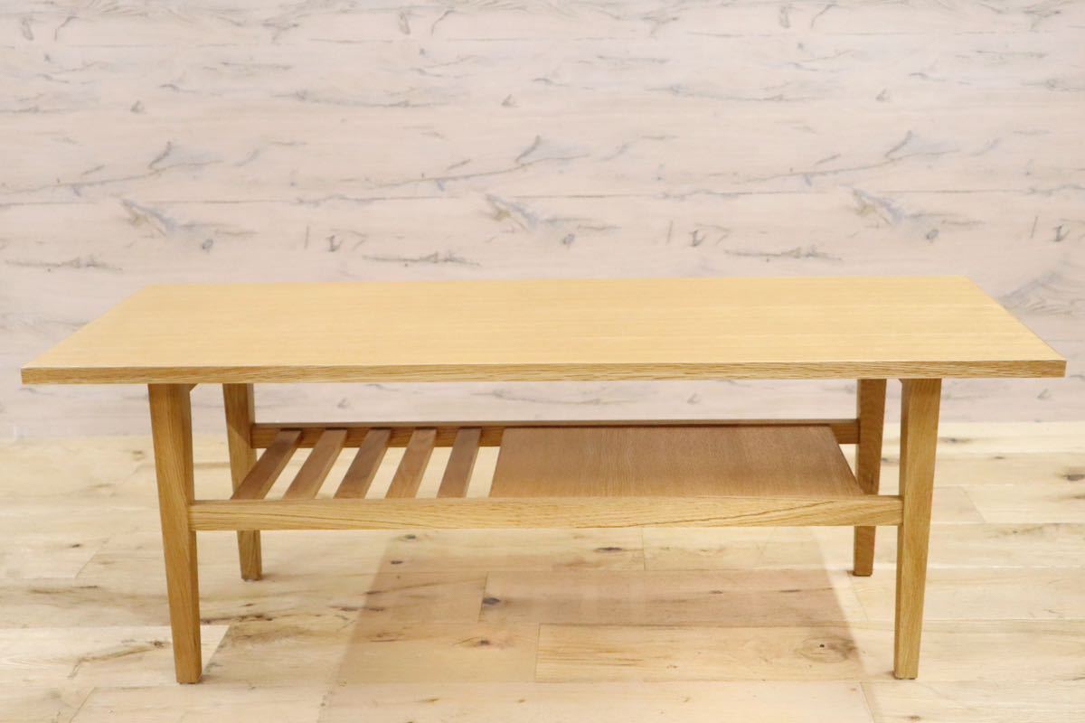 GMGH221○野田産業 / NDstyle センターテーブル ローテーブル 机 天然木 コーヒーテーブル ナチュラル 北欧スタイル モデルルーム展示品