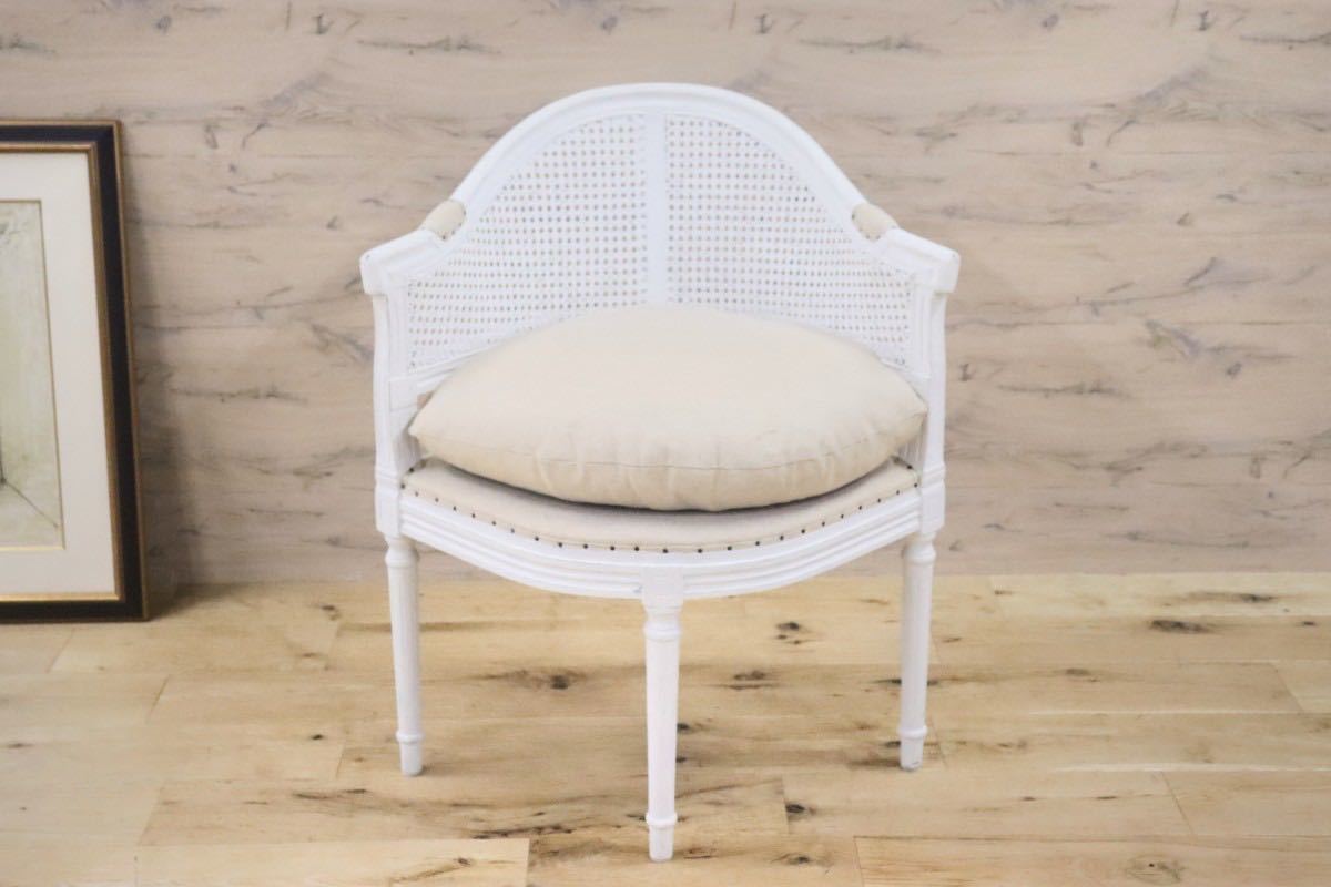 GMGT99A○シャビーシック ラウンジチェア ダイニングチェア クラシカル ファブリック フェザークッション 検)カントリーコーナー