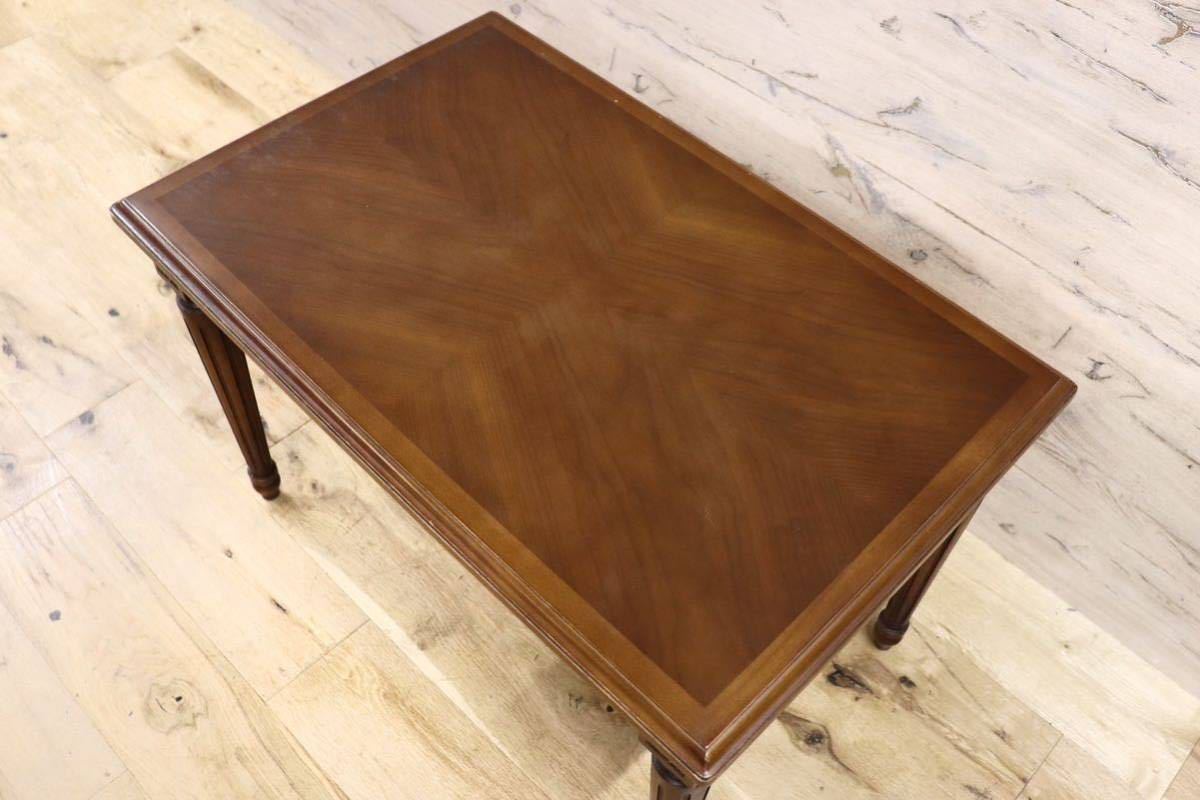 GMGF50○karimoku / カリモク サイドテーブル リビングテーブル アンティーク クラシック ルイ16世様式 彫刻 国産家具