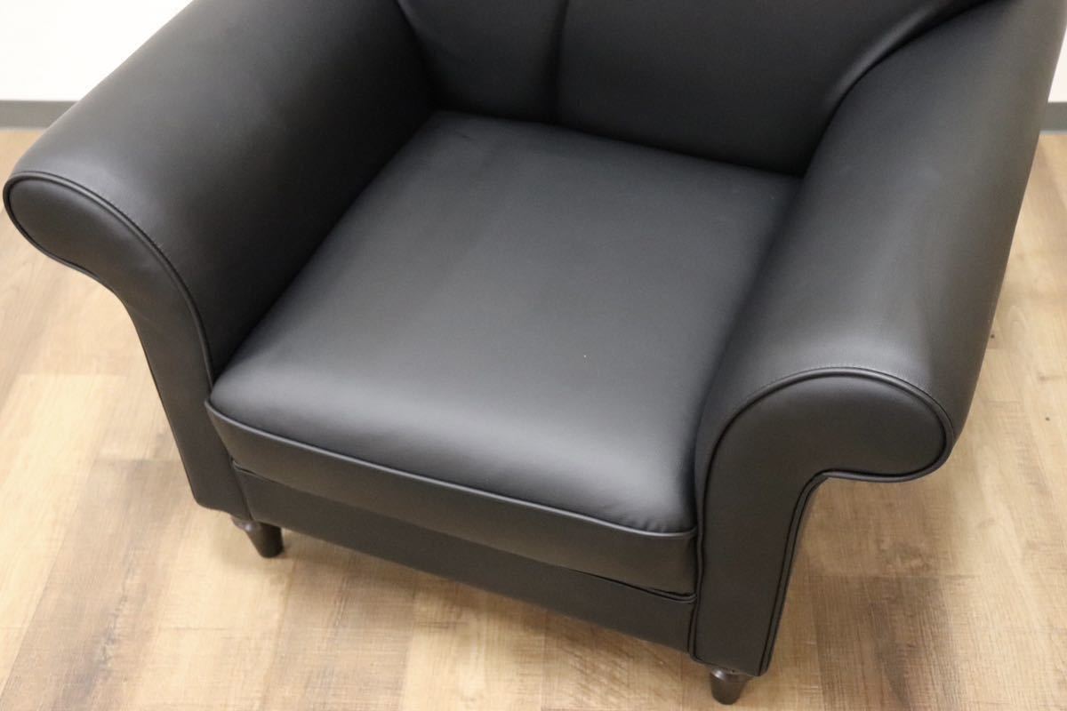 GMGH270A○日本エンゼル ドレス 1人掛けソファ シングルソファ ラウンジソファ 応接 ソフトレザー エレガント ヨーロピアン 定価約13.3万