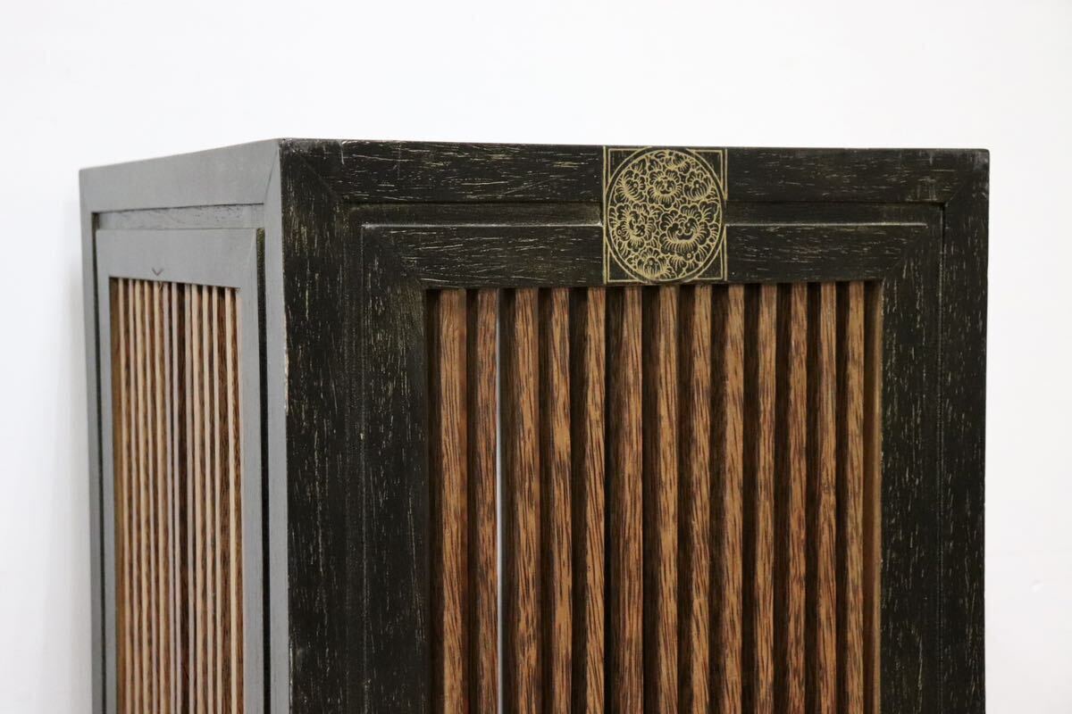 GMGS236B○和製ヴィンテージ 木製 傘立て アンブレラスタンド 玄関収納 和モダン 古民家 店舗 カフェ アンティーク レトロ 展示品