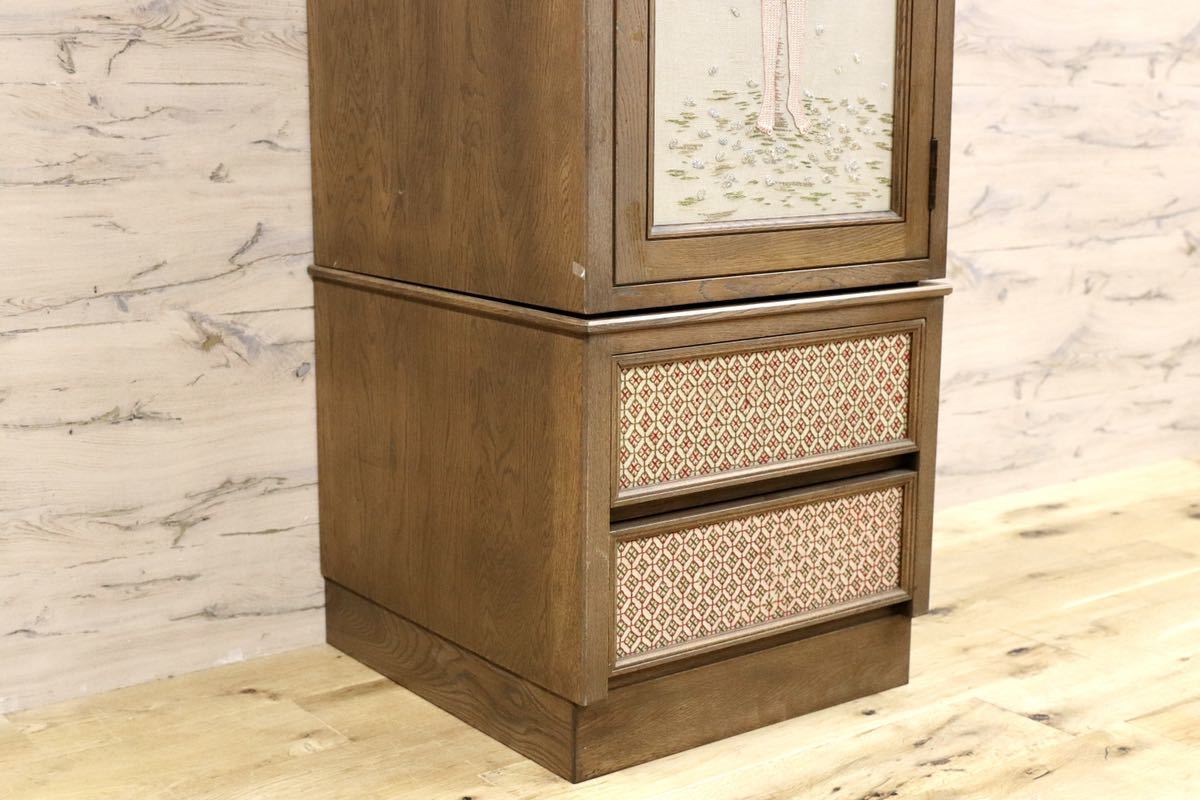 GMGH172○神戸家具 洋家具 一枚戸 洋タンス 洋服箪笥 チェスト 飯田喜久子 「星のターラー」 希少 アンティーク 在庫品 検)永田良介