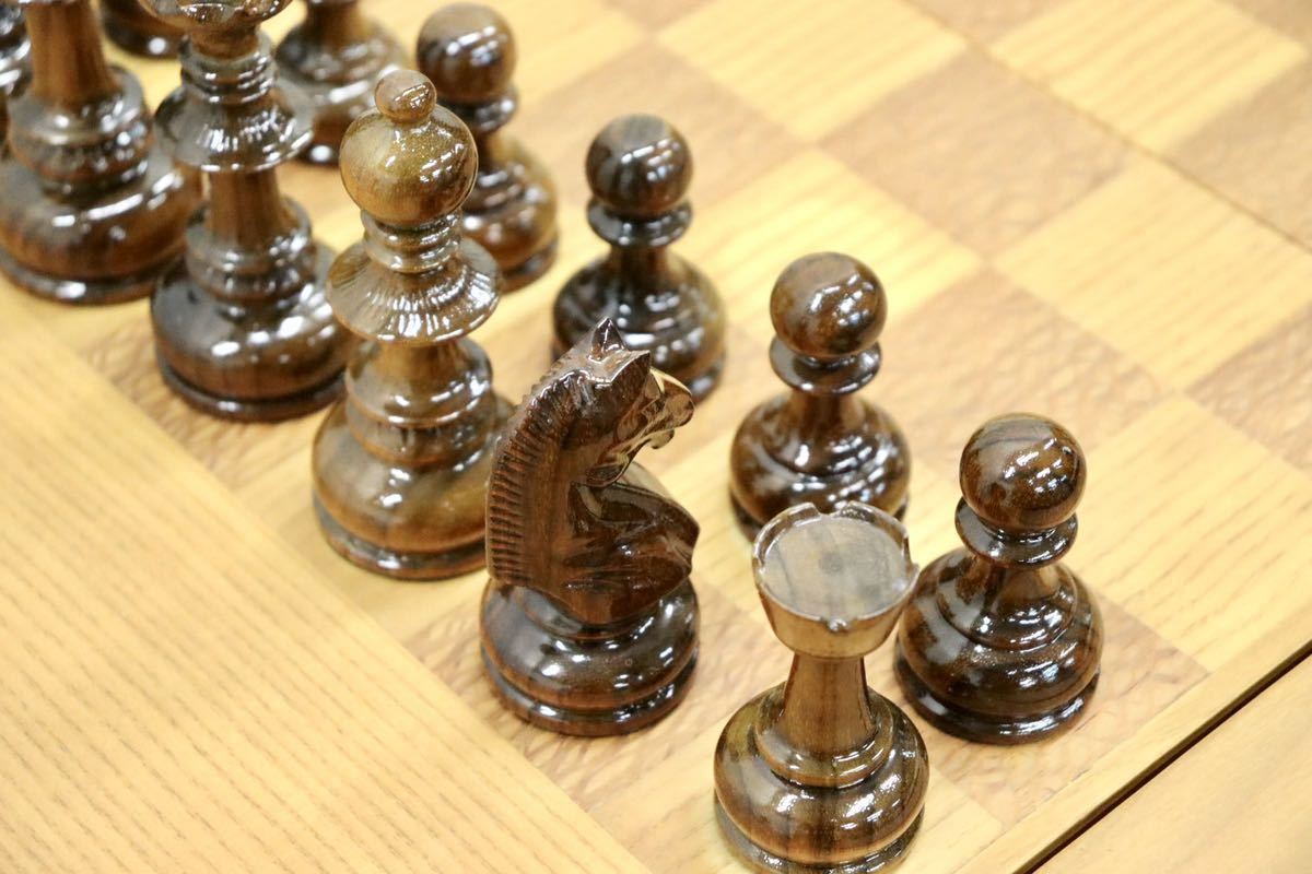 GMGS118○チェステーブル ゲームテーブル サイドテーブル チェス駒セット 西洋アンティーク ヴィンテージ 店舗什器