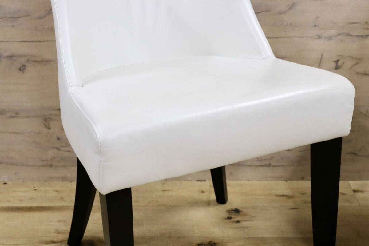 GMHK252B○erba / エルバイタリア ダイニングチェア アルテ 椅子 本革 ホワイト IDC大塚家具 モダン 2脚セット 定価21.2万