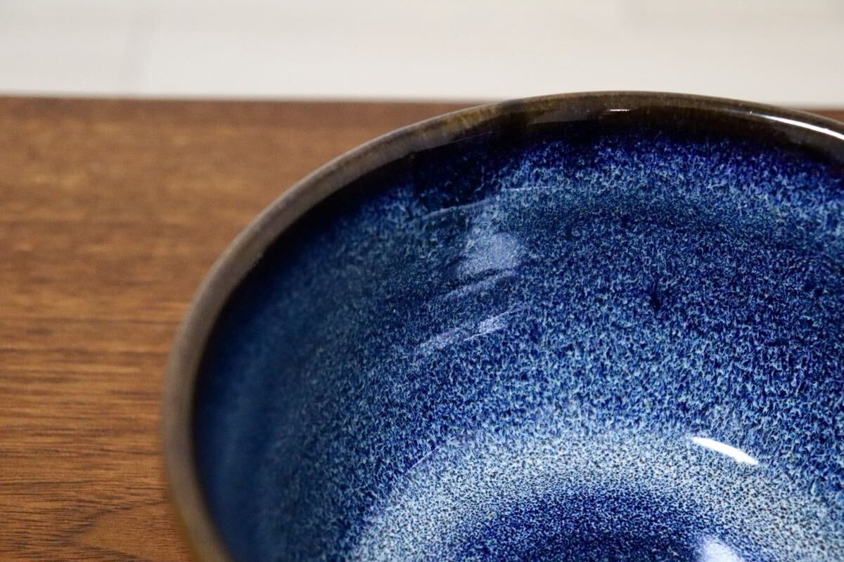 GMIO338○陶勝窯 丹波焼 黒乳目山かけ丼 市野勝 市野勝磯 陶器 工芸品 丹波篠山 未使用