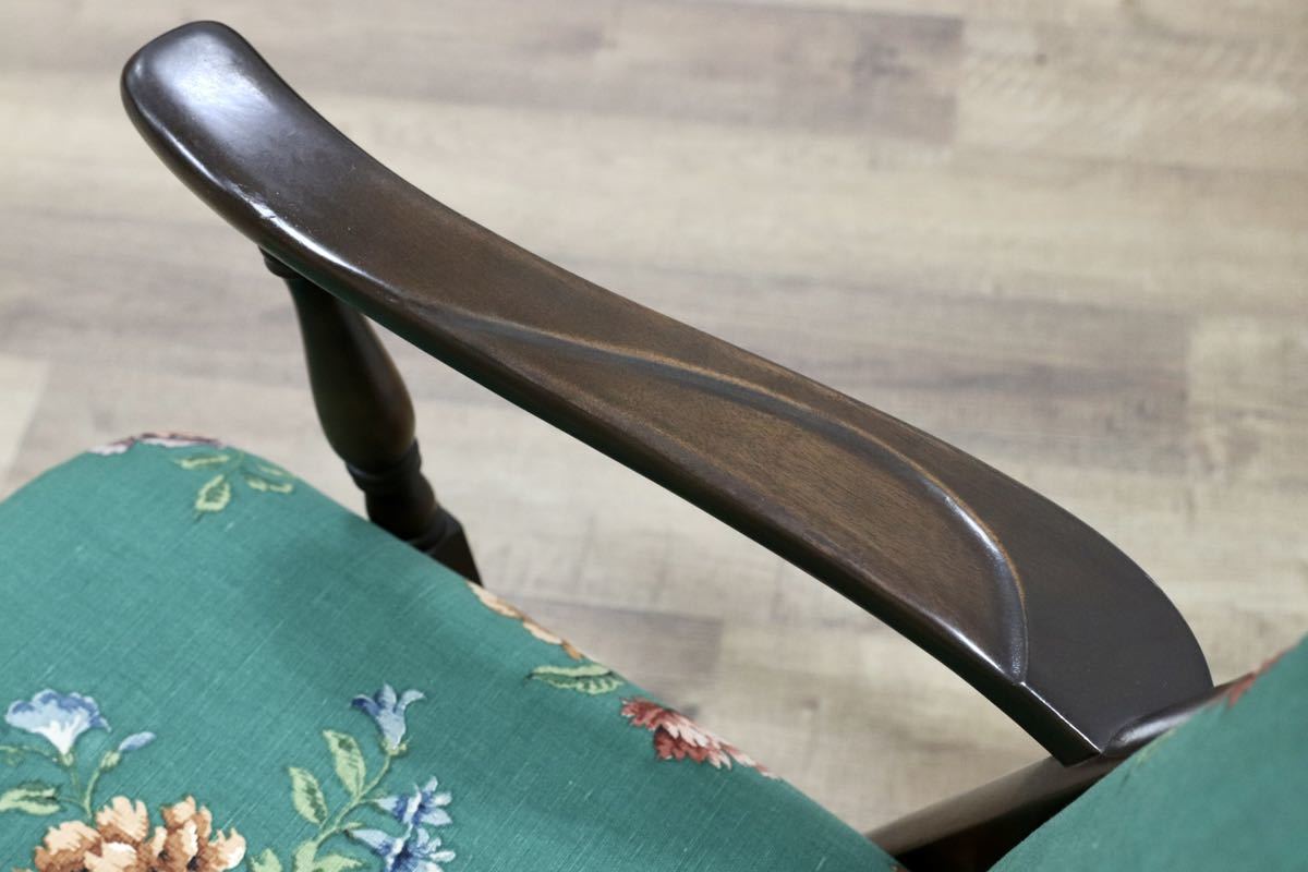 GMGH102B○神戸家具 洋家具 アームチェア ラウンジチェア 1人掛けソファ レトロ カントリー ヴィンテージ 稀少 検)三越家具 ブルージュ