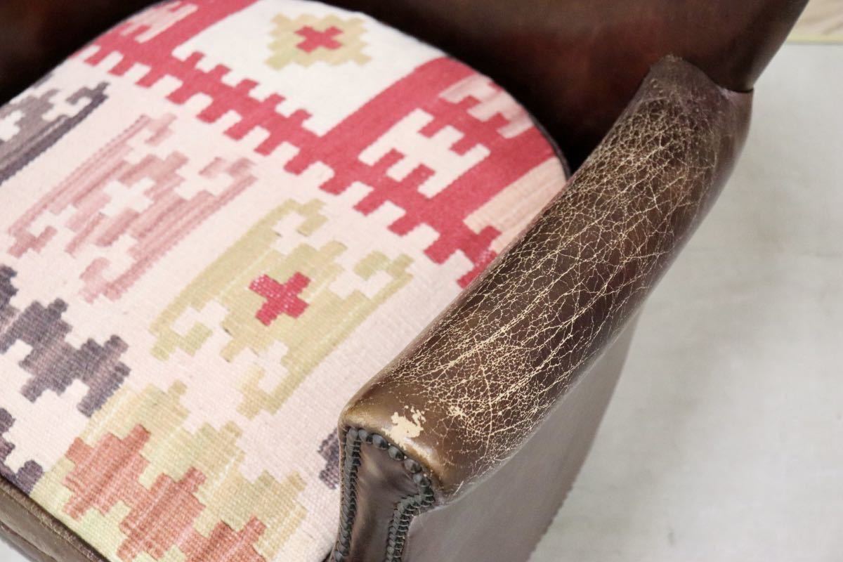 GMGH114○HALO / ハロ ASPLUND アスプルンド プロフェッサー 1人掛けソファ シングルソファ ラウンジチェア ヴィンテージ 本革 定価約17万