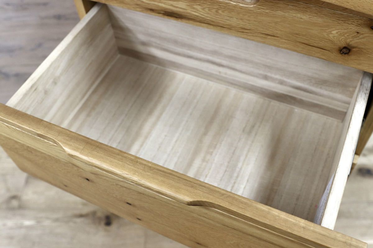 GMGH347○起立木工 / KIRITSU FURNITURE D-OAK チェスト リビング収納 オーク無垢材 北欧スタイル 美品