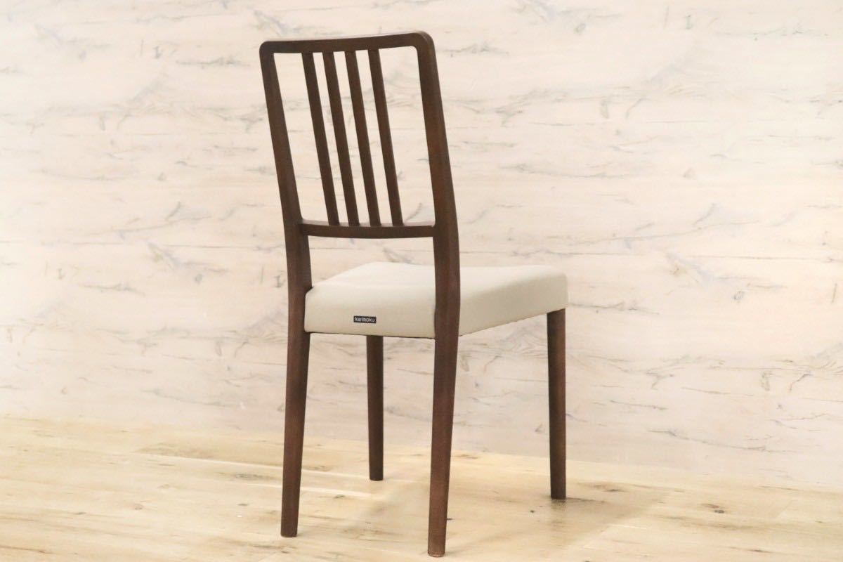 GMGK203○karimoku / カリモク ダイニングチェア アームレスチェア 椅子 ファブリック ジャンパンゴールド CD1615 定価3.4万 展示品