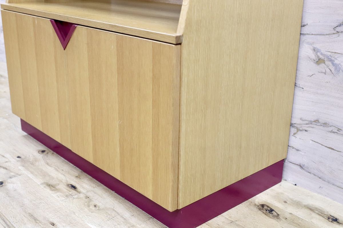 GMFS242B○オーク材 北欧スタイル 陳列棚 店舗什器 ラック 飾り棚 シンプル ナチュラル