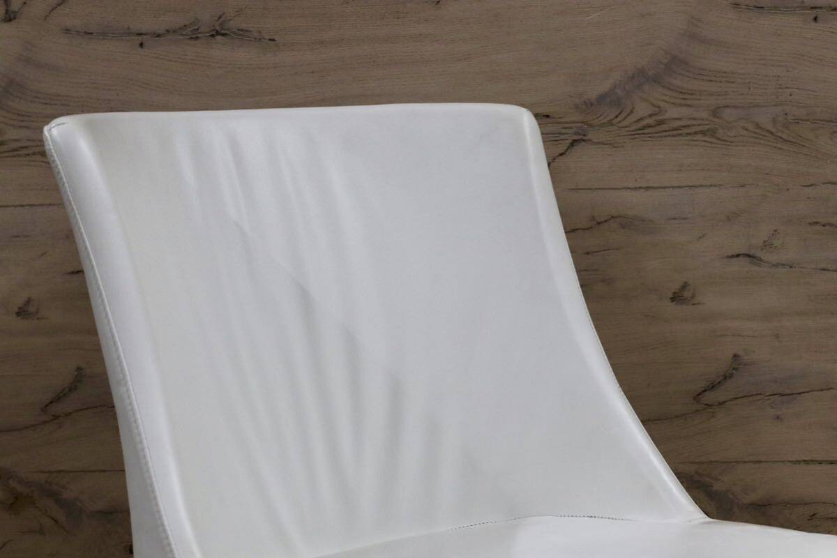 GMHK252A○erba / エルバイタリア ダイニングチェア アルテ 椅子 本革 ホワイト IDC大塚家具 モダン 2脚セット 定価21.2万