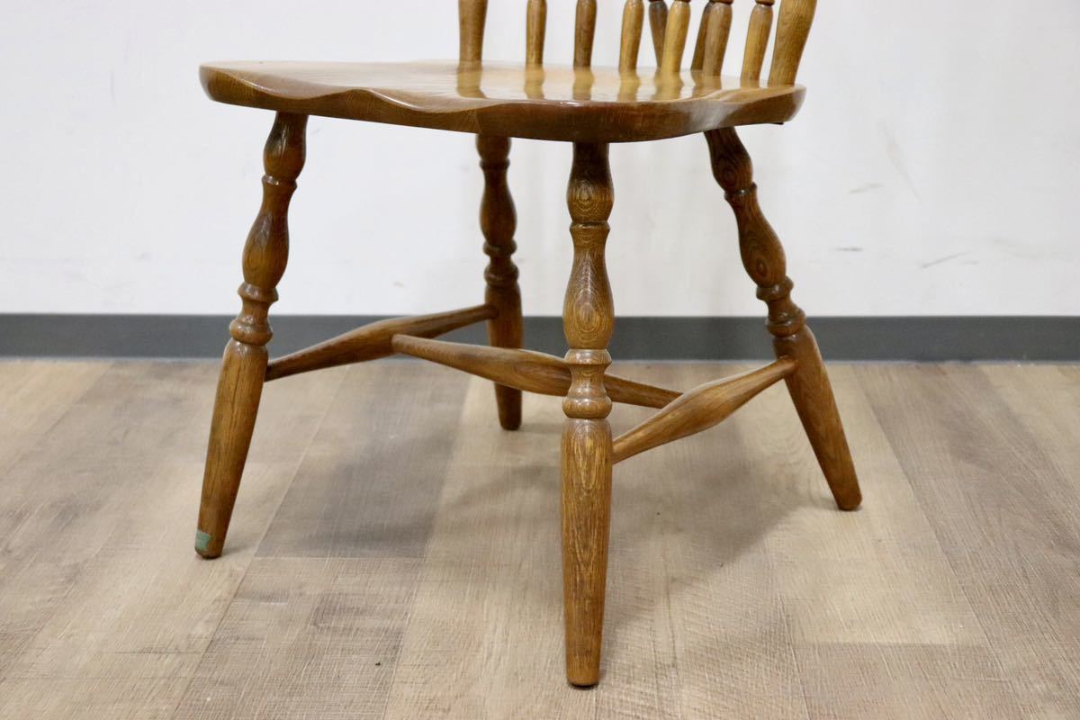 GMGN414C○KASHIWA / 柏木工 ウィンザーチェア ダイニングチェア アームレスチェア 楢材 ボウバック カントリー ヴィンテージ 飛騨家具