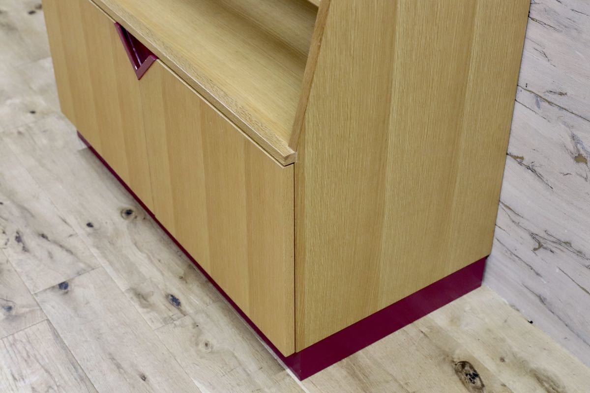 GMFS242A○オーク材 北欧スタイル 陳列棚 店舗什器 ラック 飾り棚 シンプル ナチュラル