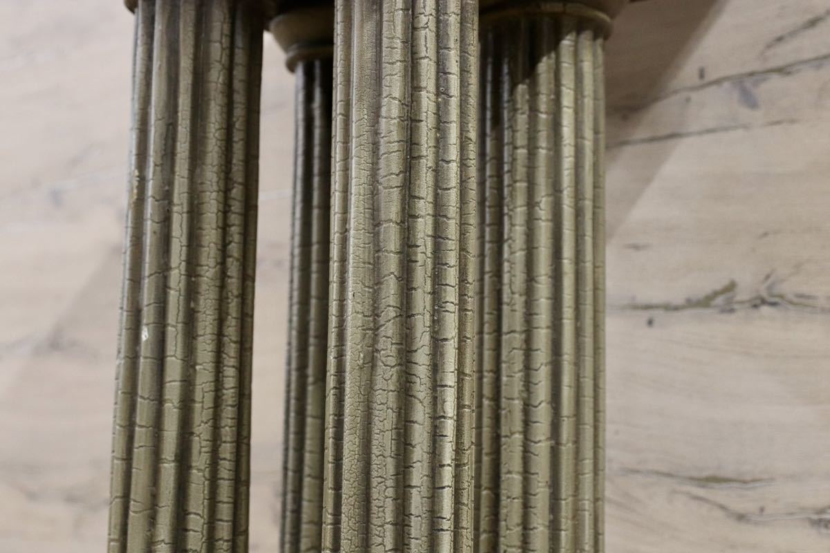 GMFK214B○西洋 ヨーロピアン クラシック オブジェ 玄関飾 置物 装飾柱 アンティーク 樹脂製 ローマ風