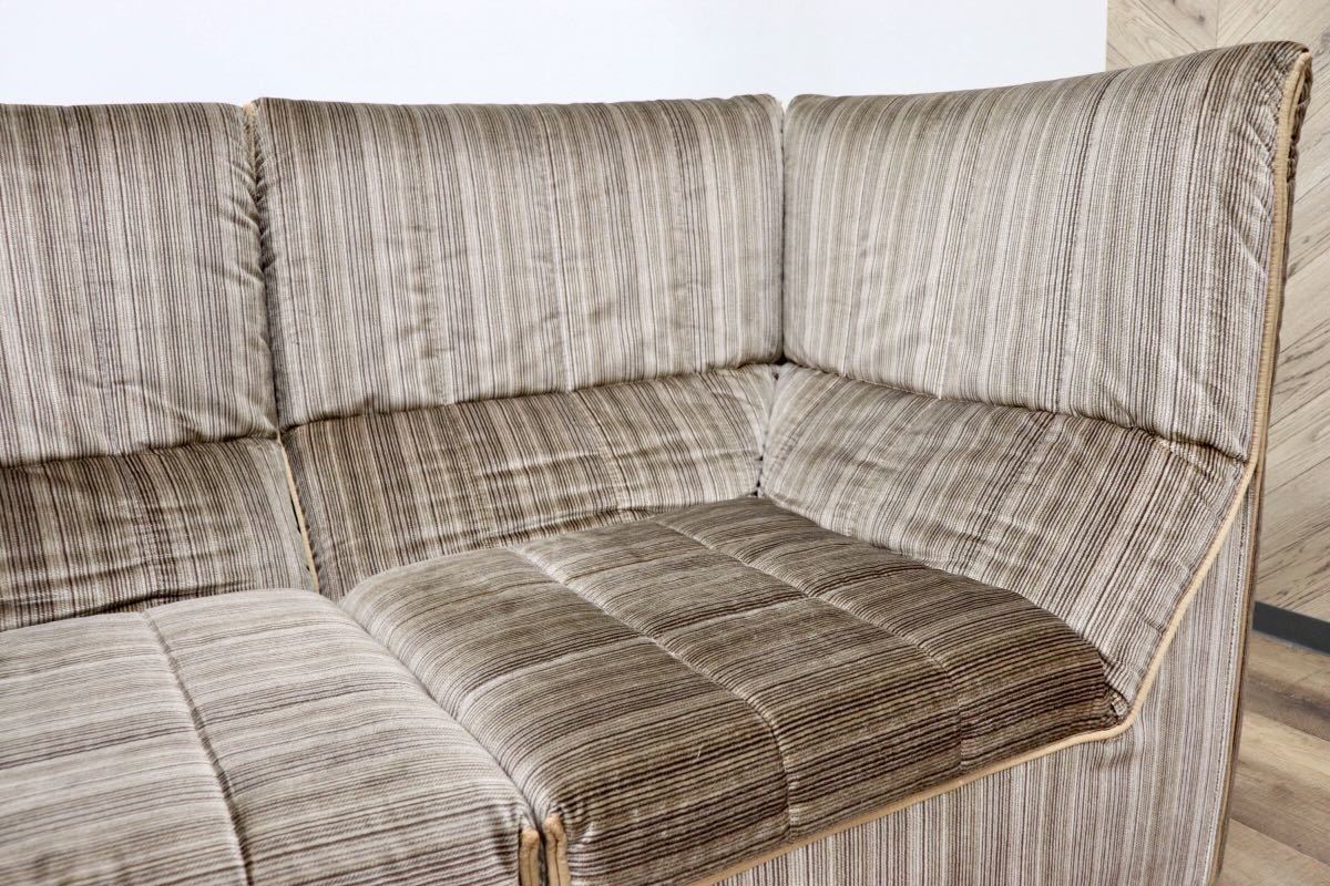 GMGK184○B&B ITALIA BAIA バイア 2人掛けソファ ラブソファ 1970’sヴィンテージ Antonio Citterio e Paolo Nava イタリアモダン 超希少