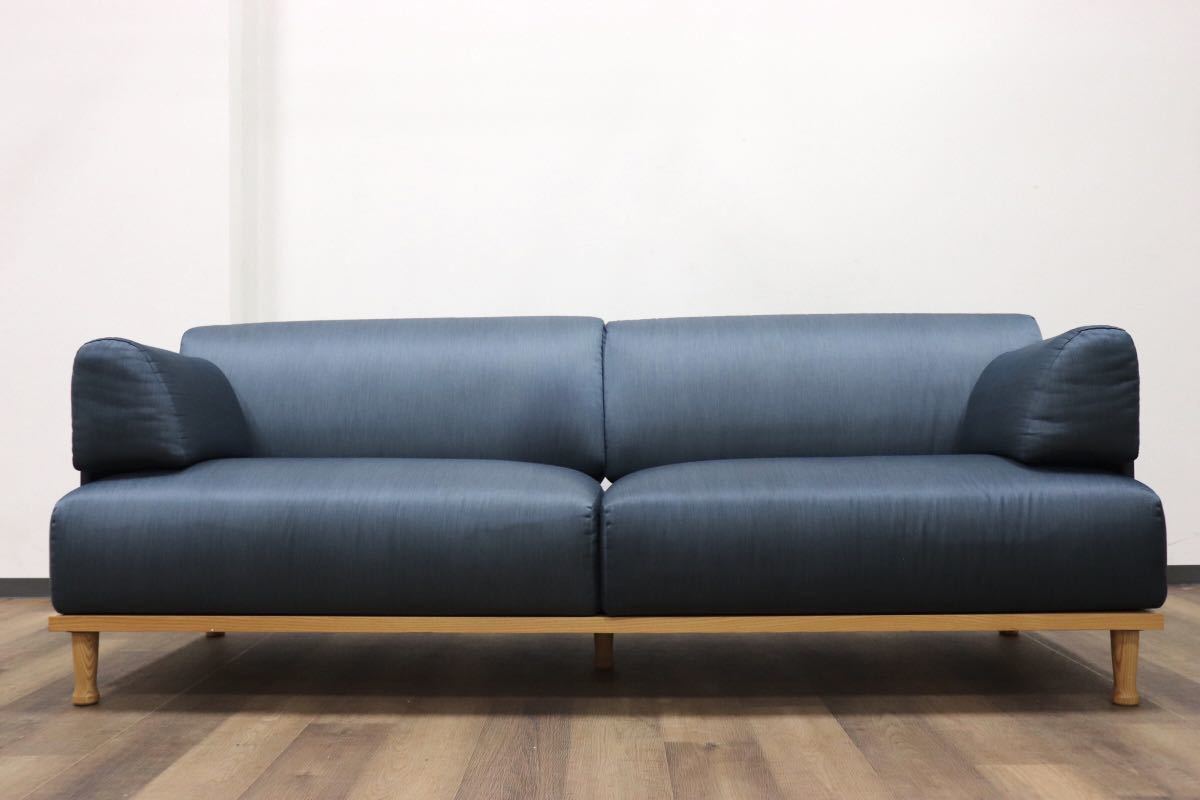 GMGN345B○Cassina ixc / カッシーナイクスシー THEMA テーマ 2.5人掛けソファ ラブソファ イタリアモダン 定価約54万 稀少