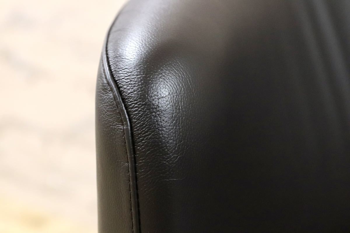 GMGF92○WITTMANN / ヴィットマン AURA IDC大塚家具 Paolo Piva パオロ・ピーヴァ ブラウン2人掛けソファ 総革 定価約50万 展示品