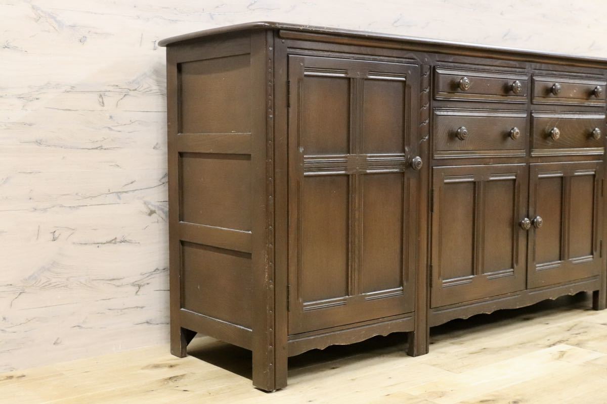 GMGK305○ERCOL / アーコール サイドボード リビングボード 英国 イギリス ヴィンテージ 1970〜80年代 アンティーク エルム材 超希少